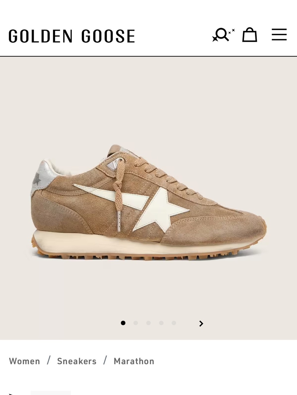 **Special laces**GOLDEN GOOSE—Women’s Marathon sneakers Size 36